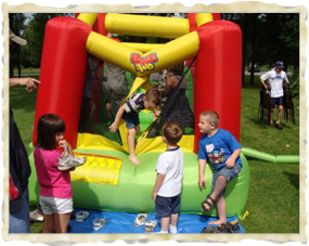 Inflatable Gym in Use