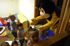 Big Bee visiting the Nursery Kids