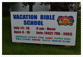 VBS Sign